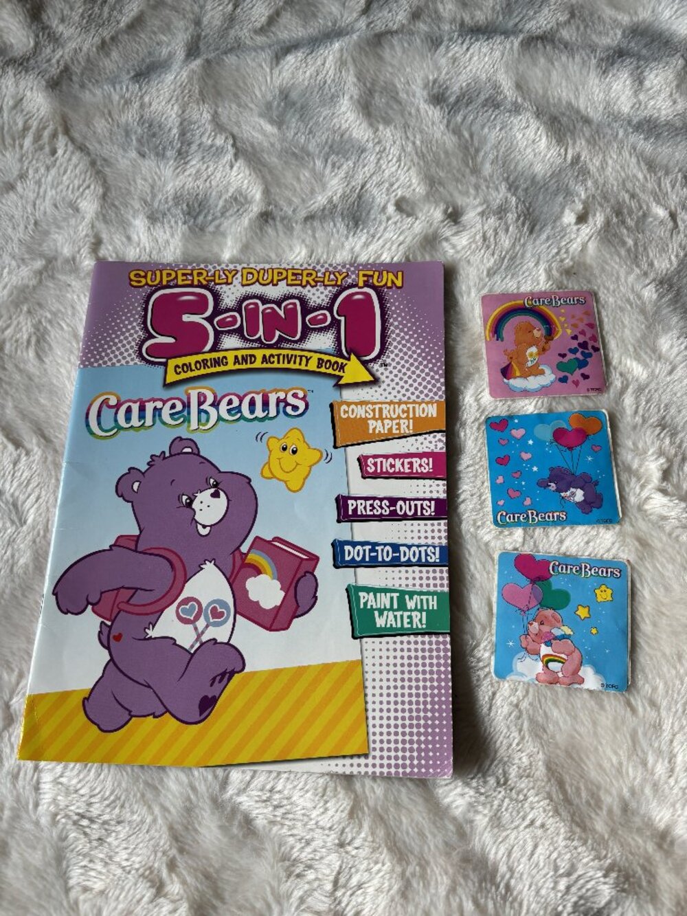Vintage Care Bears Coloring & Activity Book 2006 36 Pages Stickers Puzzles